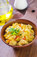 rice with meat