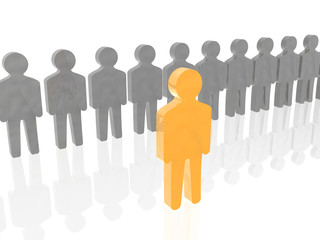 Yellow and grey mans