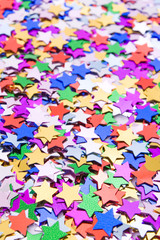 Background made with lots of colorful confettis.