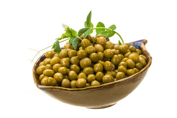 Marinated green peas