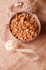 roasted sunflower seeds in a tiny bowel