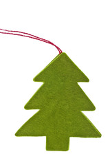 Fototapeta premium green christmas tree sign for holiday