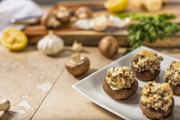 stuffed mushrooms