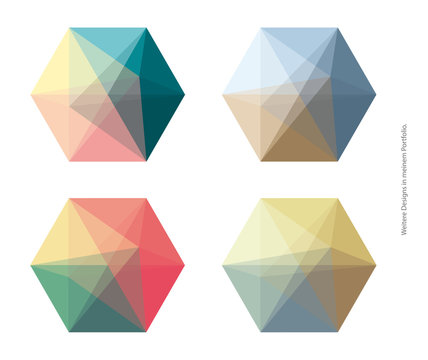 Polygon transparent retro V2