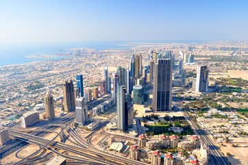 Fototapeta na wymiar Dubaj od `bird s oczy.