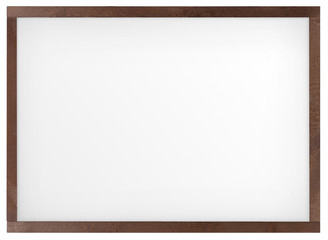 Fototapeta premium Empty whiteboard (magnetic board) isolated on white
