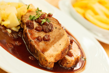 pork with potatoes