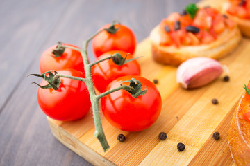 Bunch of red tomatoes