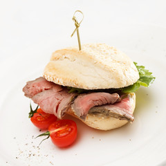 burger with beef
