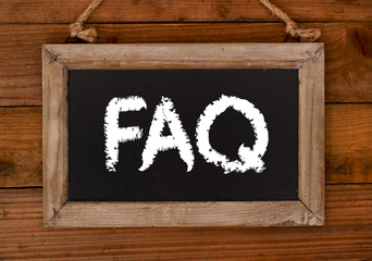 FAQ Schild