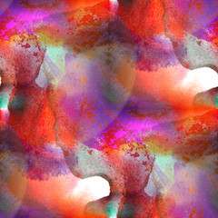 glare from spot watercolor red blue purple blotch texture isolat
