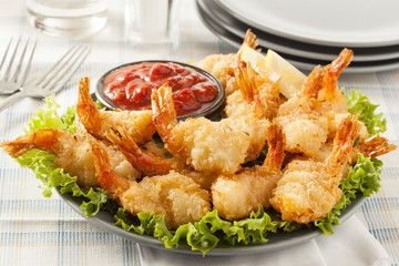 Fried Organic Coconut Shrimp