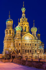 Fototapeta na wymiar Church of the Savior on Blood in St. Petersburg