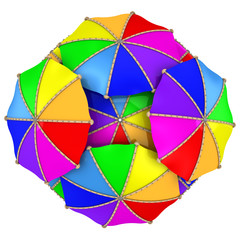 Разноцветные зонты