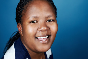 smiling african woman