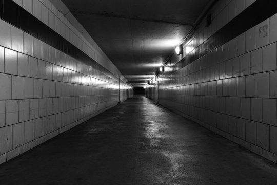 Dark empty tunnel