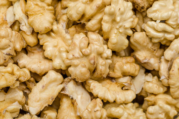Fresh Walnuts Close Up Details Background