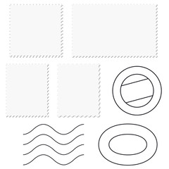 Briefmarke + Poststempel