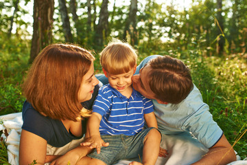 Fototapeta premium Family outdoors