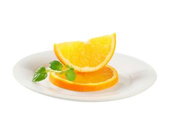 Slices of fresh orange