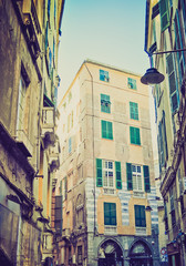 Obraz premium Genoa, Italy retro look