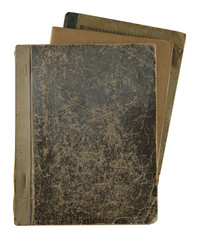 pile of old notebooks