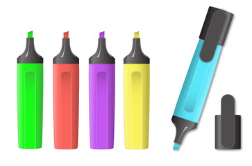 Vector image of markers