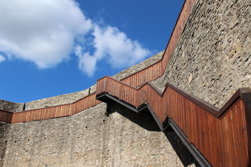 Obraz premium Stairs to the castle walls