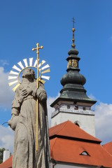 Fototapeta na wymiar Pelhrimov, city in the Czech Republic