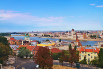 Naklejka na ściany i meble Budapest city view