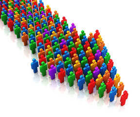 Social communication and teamwork concept