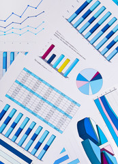 Charts and graphs, business background