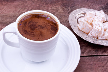 turkish coffee and turkish delight