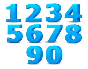 Alphabet numbers. Vector illustration.