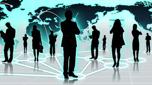 3D Images People Connecting Global Social Business Networking Sites