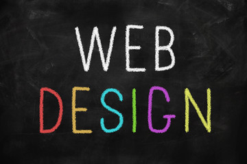 Web design colorful concept