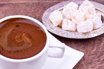 turkish coffee and turkish delight