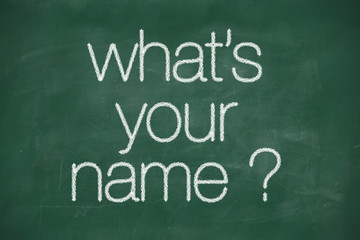 whats your name question