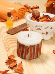 SPA cinnamon candle
