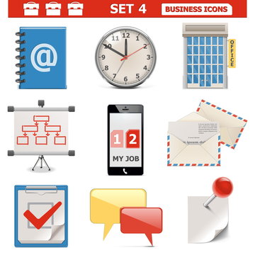 Vector Business Icons Set 4