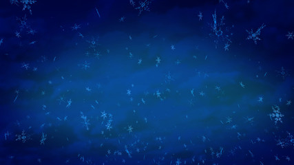 snow background blue