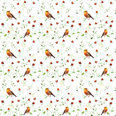 Nature seamless texture watercolor