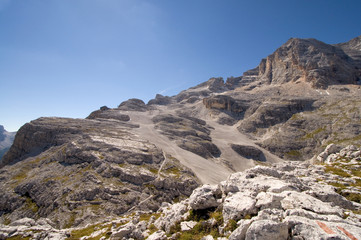 Fototapeta premium Tofana di Mezzo und Tofana die Dentro - Dolomiten - Alpen