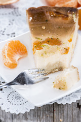 Cheese Cake with Tangerines