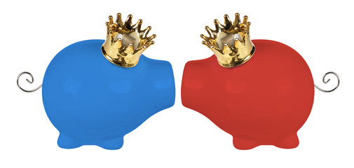 Piggy Banks with Crowns