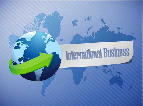 international business world map illustration