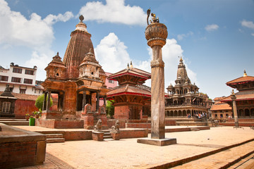 Narsingha Temple at Durbar Sqaure in Patan city,  Nepal.