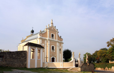 Fototapeta na wymiar Catholic church of the seventeenth century