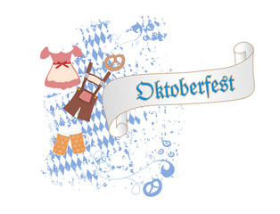 Oktoberfest grunge - Dirndl und Lederhose