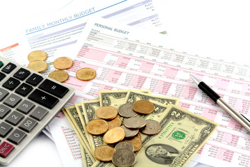 Fototapeta premium Personal Budget report